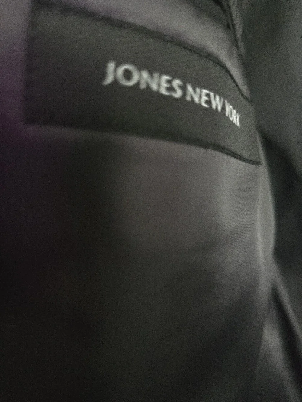 Jones New York Men's Gray Two-Button Suit Blazer